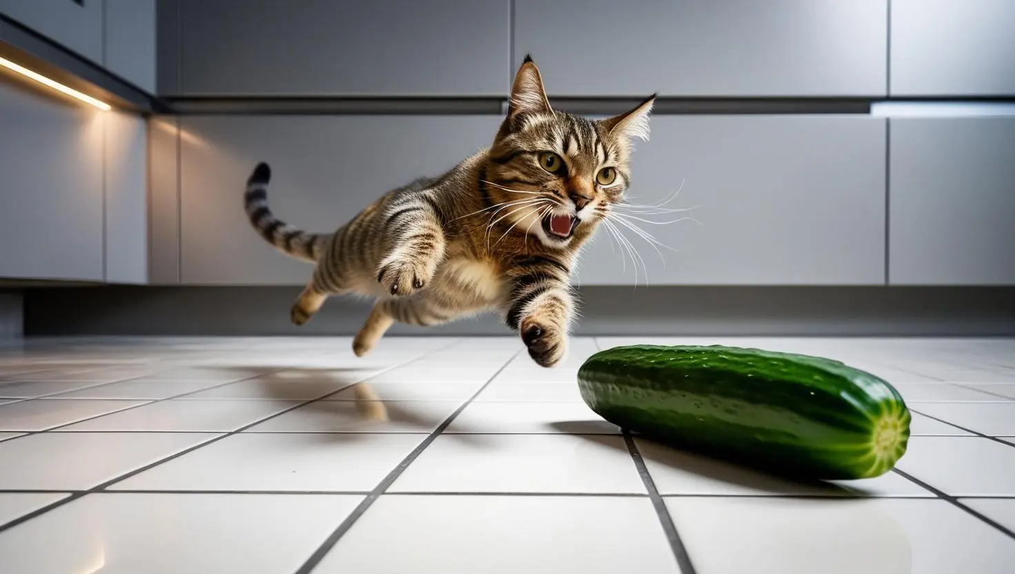 are cats afraid of cucumbers